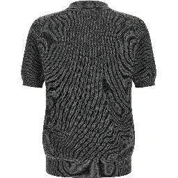 Gray Cotton Polo Shirt