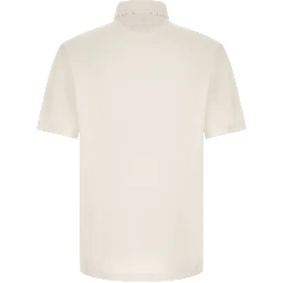White Virgin Wool Polo Shirt