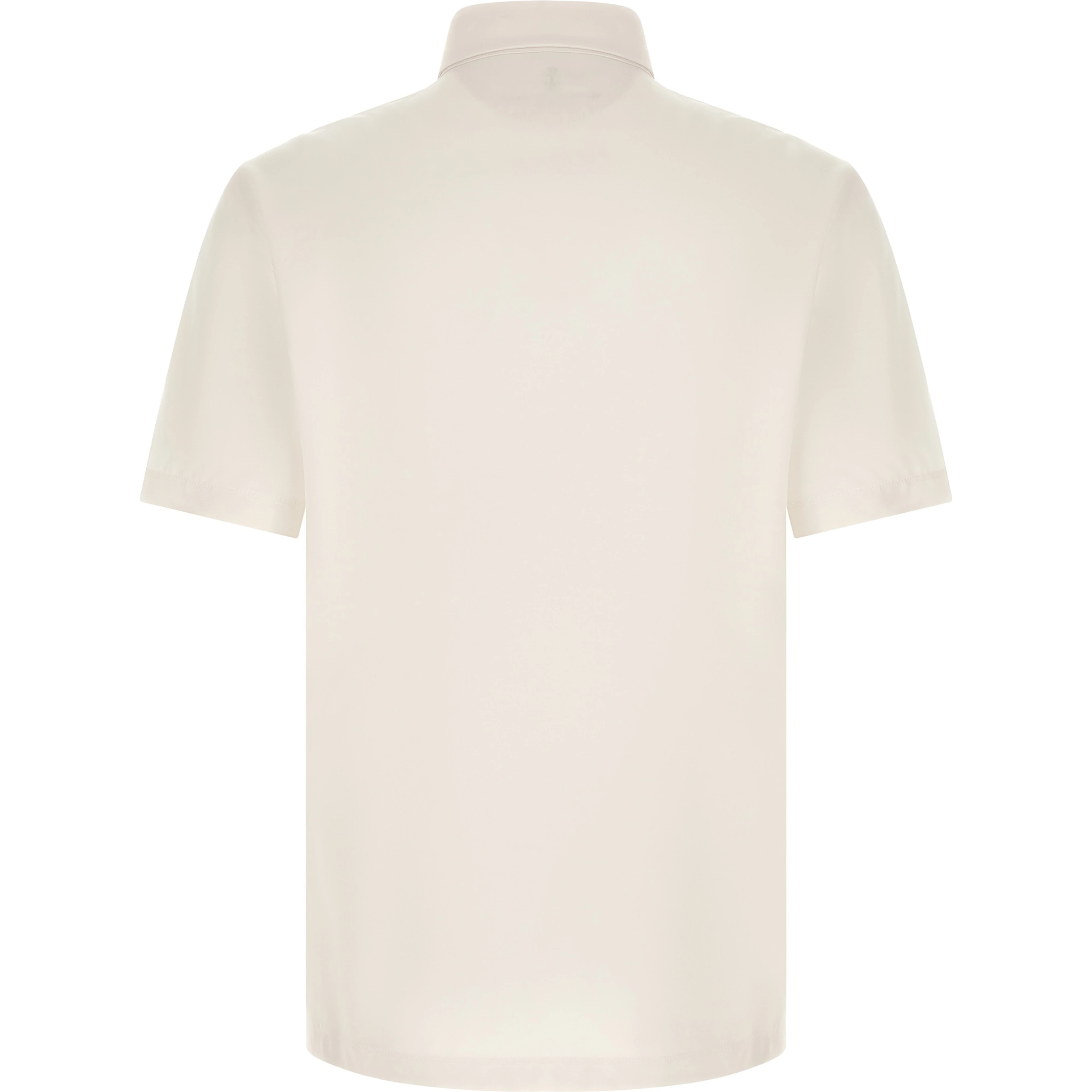 White Virgin Wool Polo Shirt