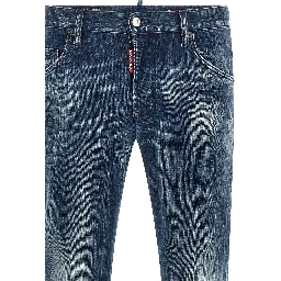 Blue Cotton Relaxed Fit Jeans