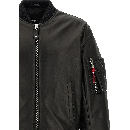 Black Leather Leather Jacket