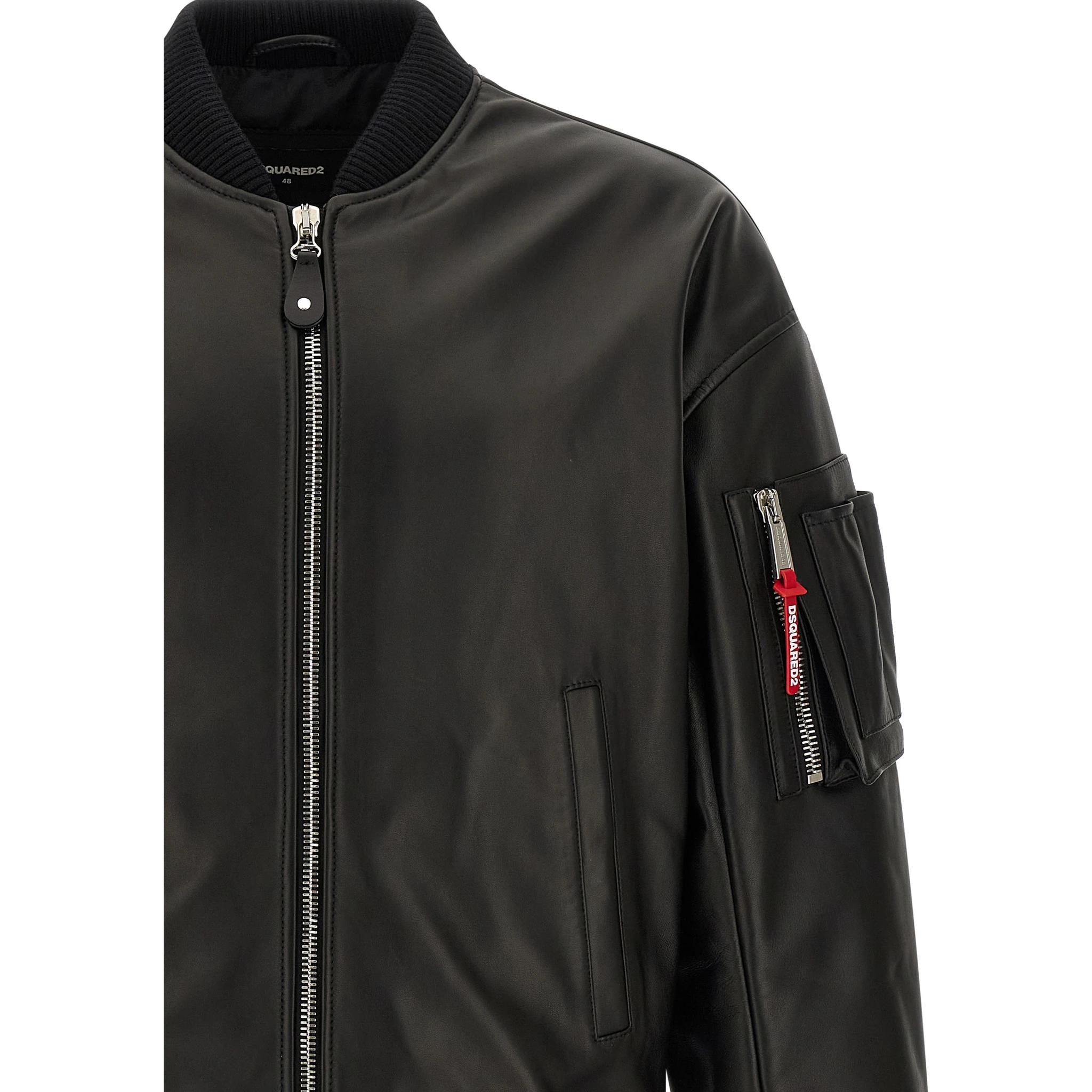 Black Leather Leather Jacket