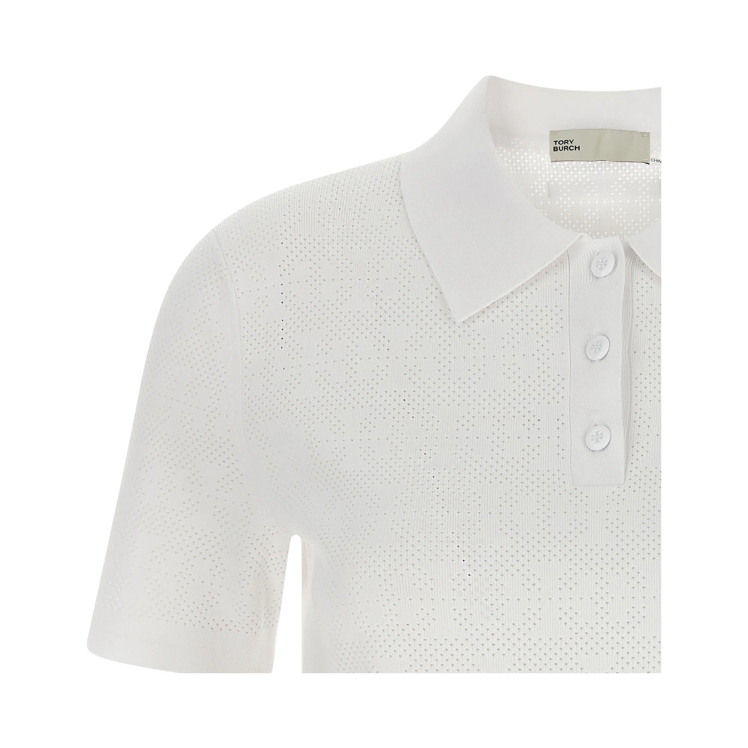 White Viscose Polo Shirt