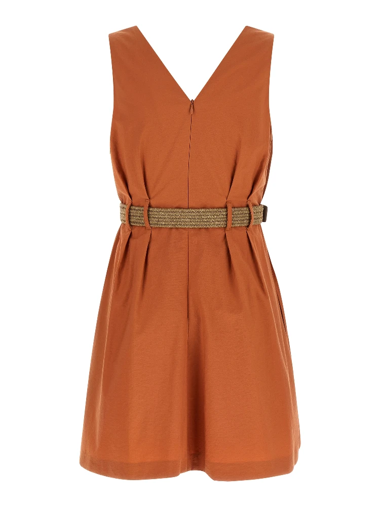 Orange Cotton Short Dress alternative