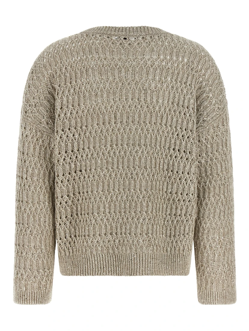 Beige Linen Cardigan