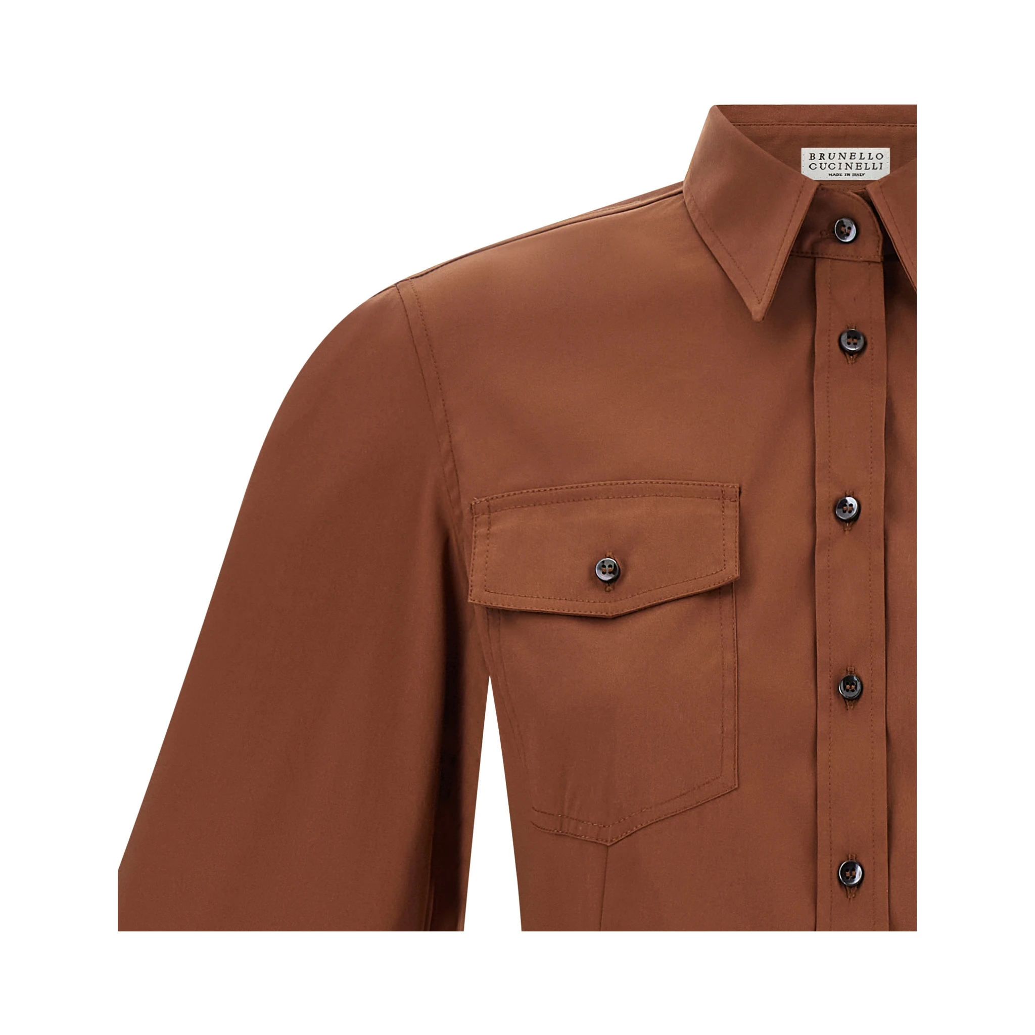 Brown Cotton Blouse