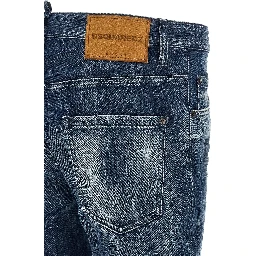 Blue Cotton Relaxed Fit Jeans