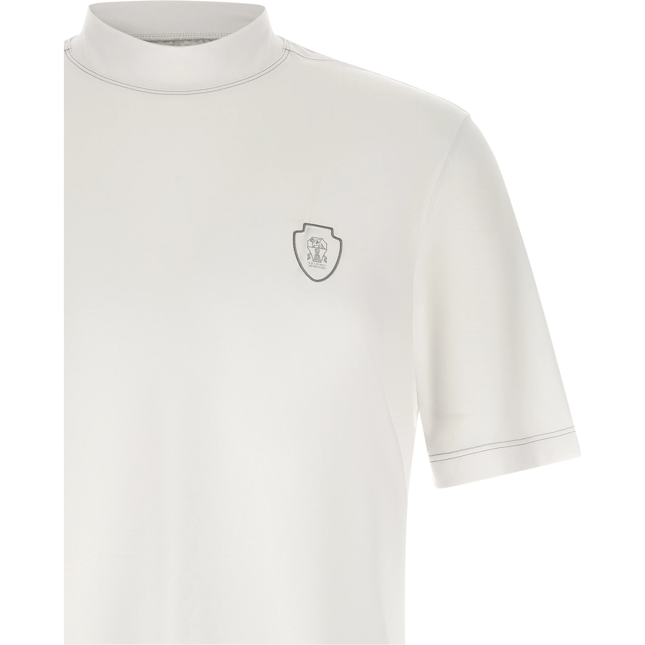 White Polyamide T-Shirt