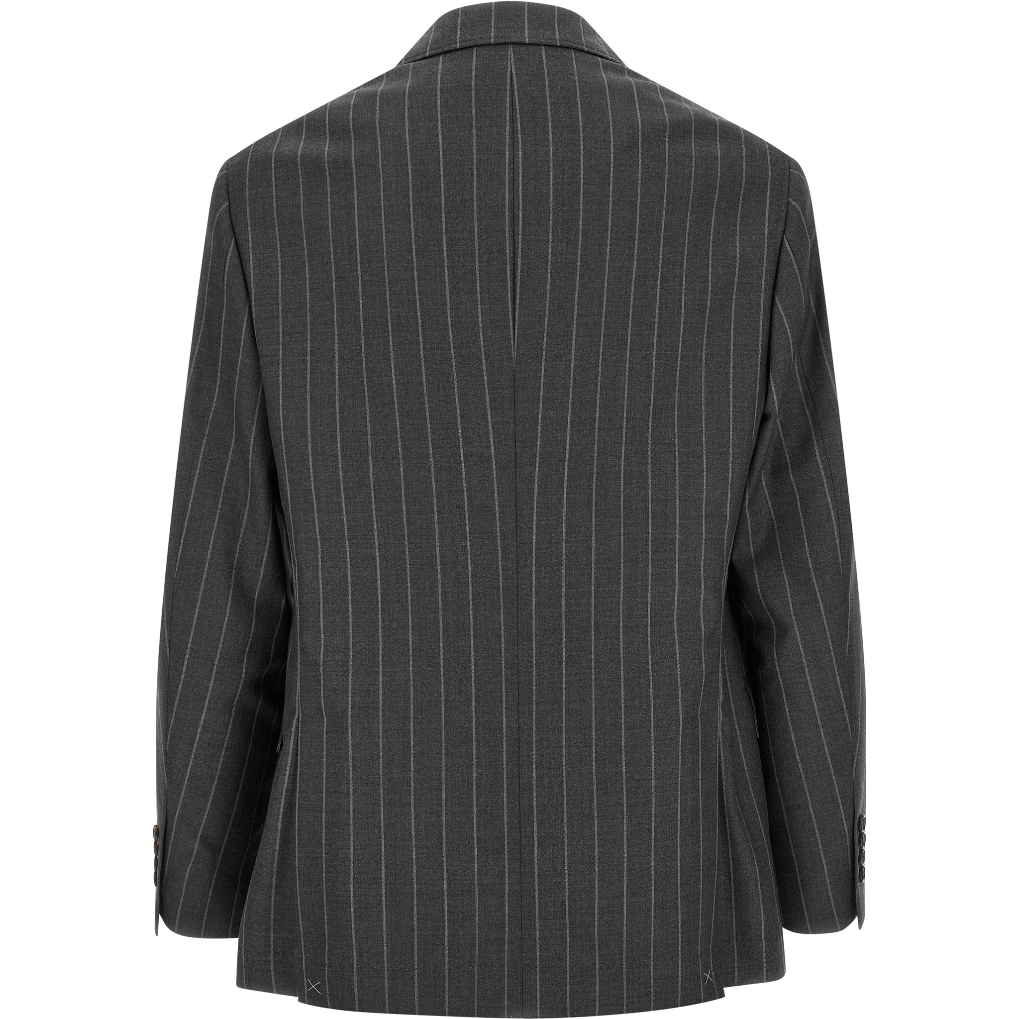 Gray Virgin Wool Blazer