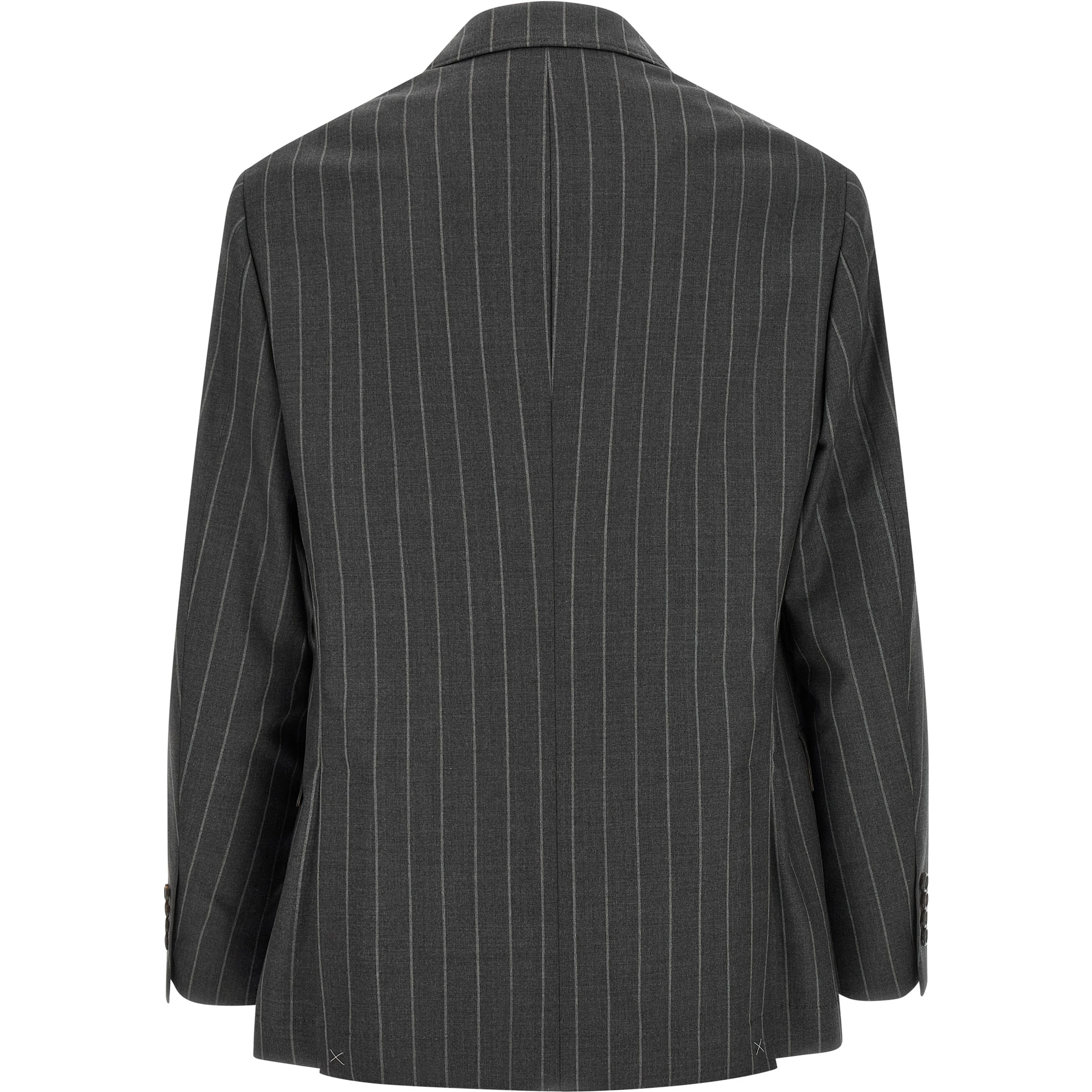 Gray Virgin Wool Blazer