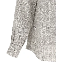 Gray Linen Blouse