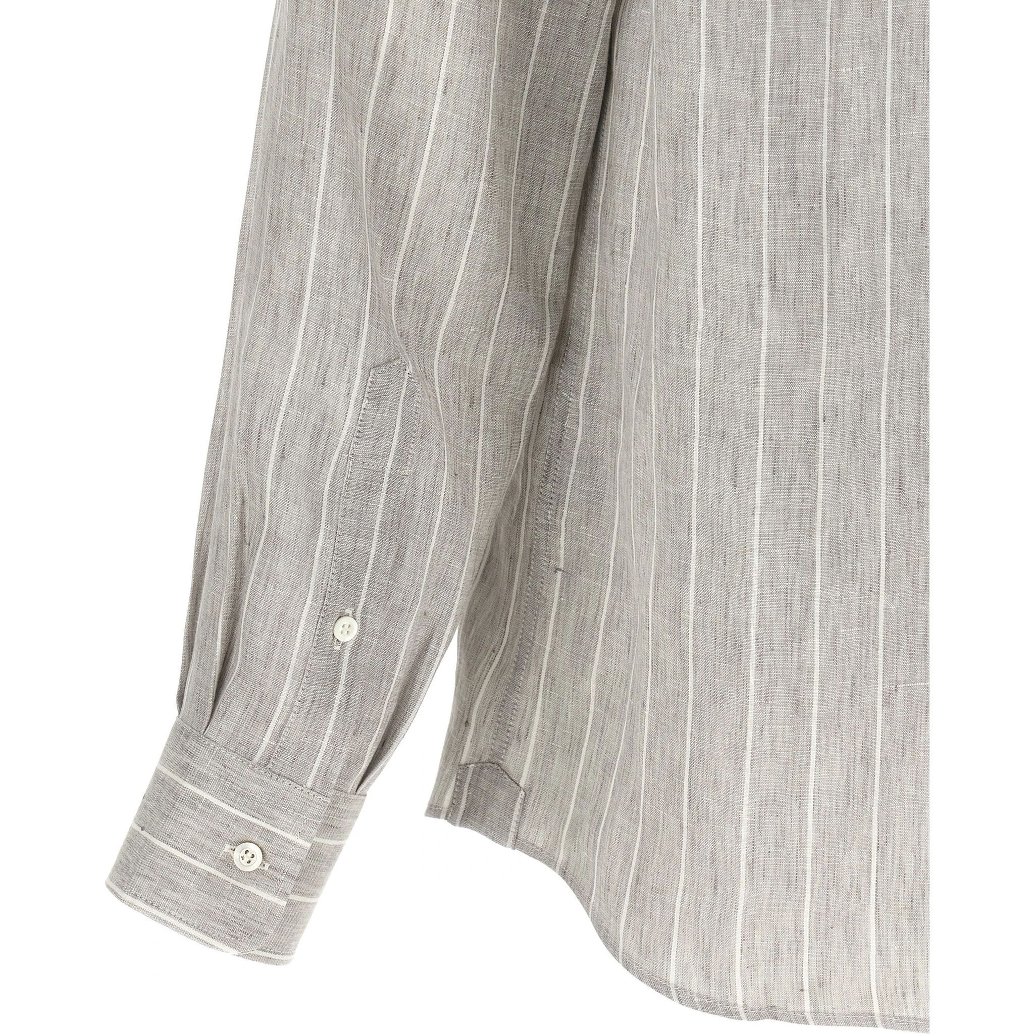 Gray Linen Blouse