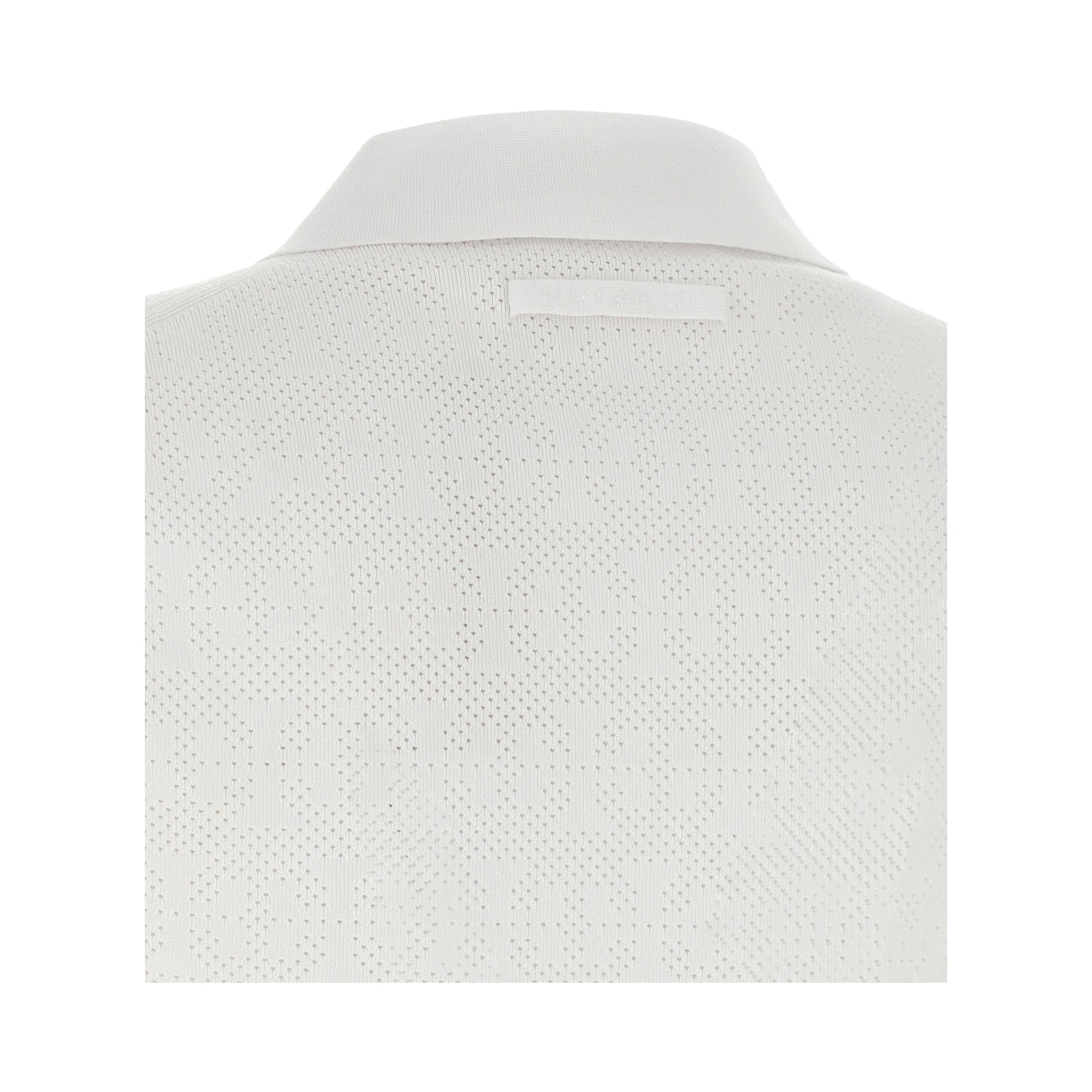 White Viscose Polo Shirt