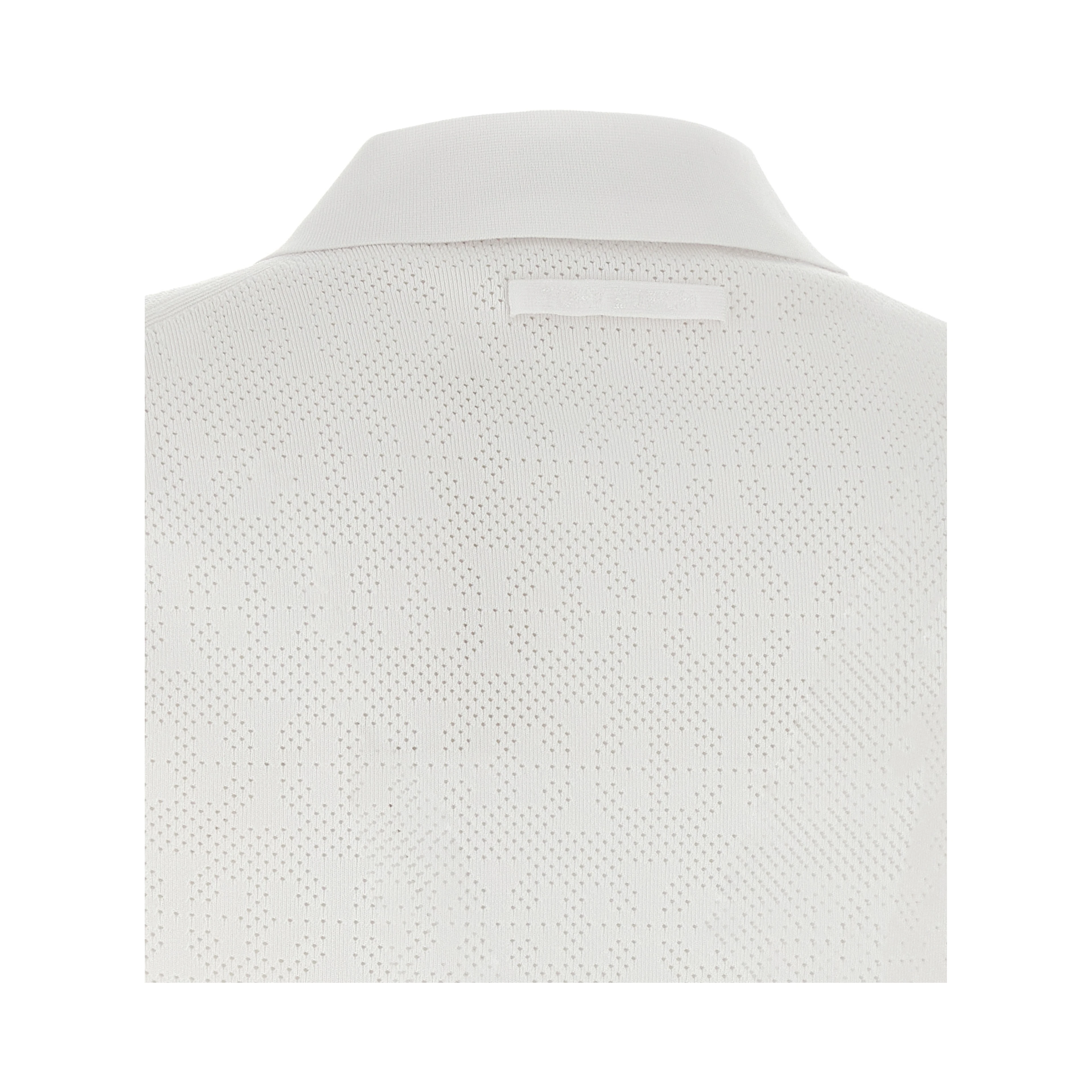 White Viscose Polo Shirt