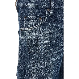 Blue Cotton Relaxed Fit Jeans