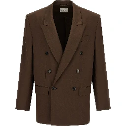 Brown Silk Blazer