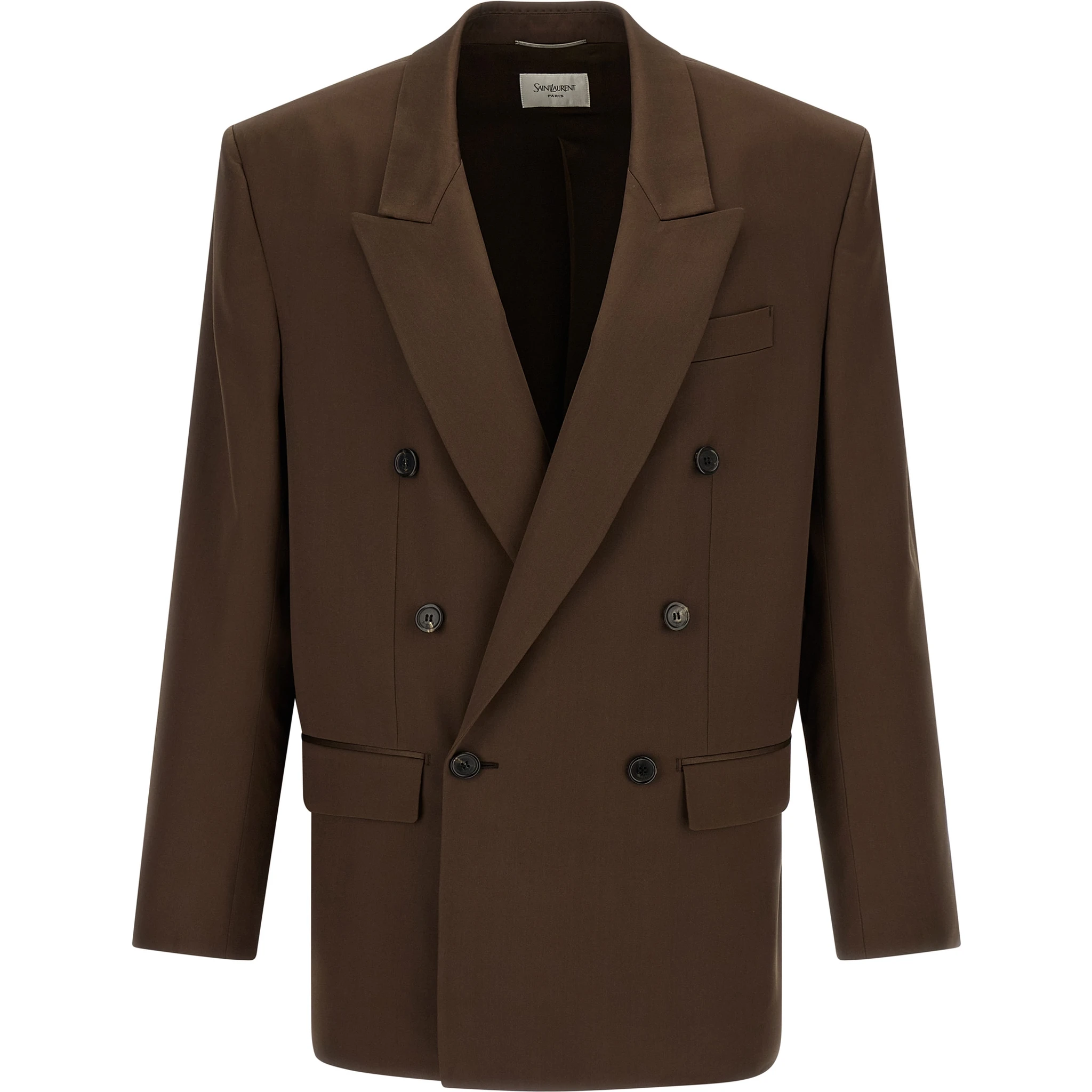 Brown Silk Blazer