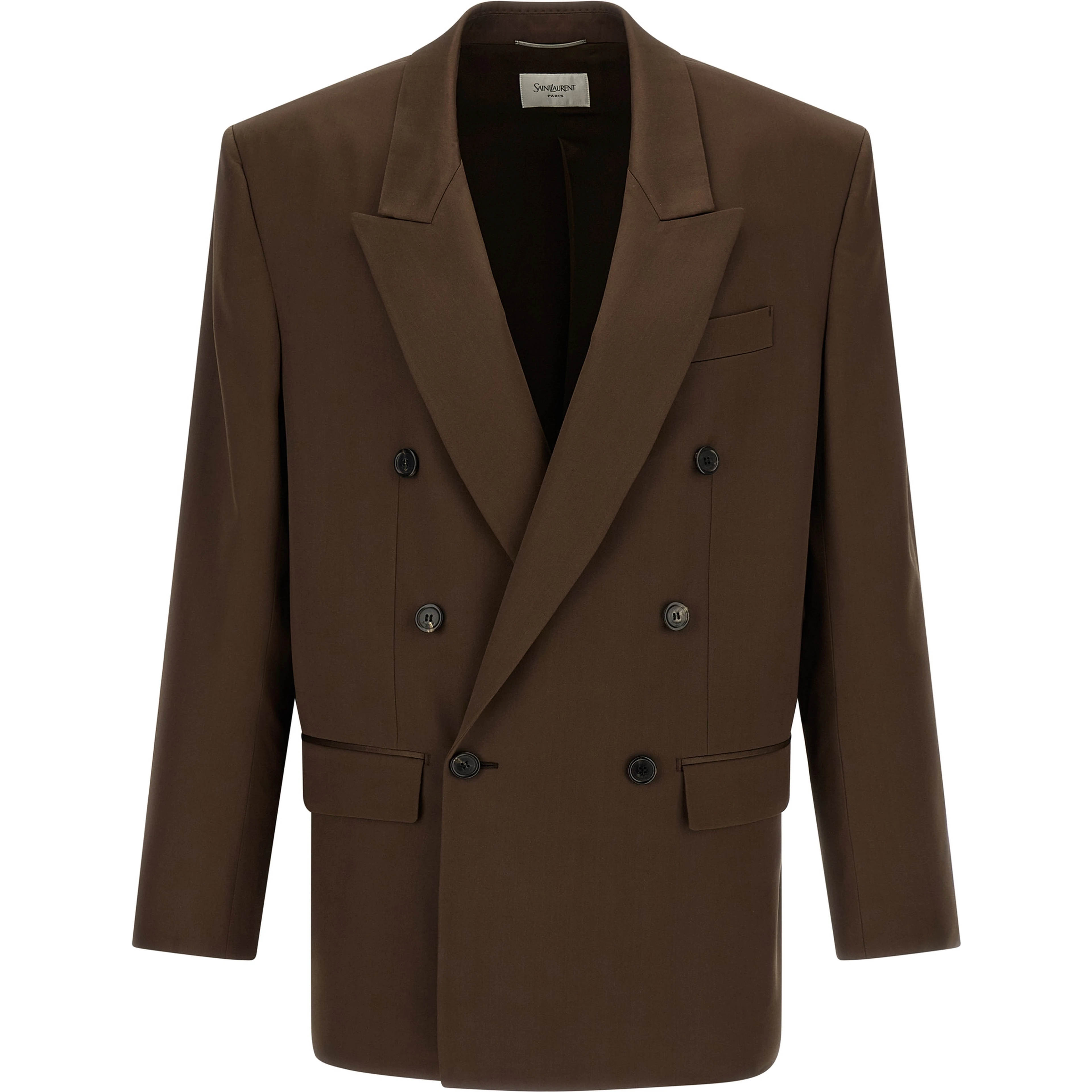 Brown Silk Blazer