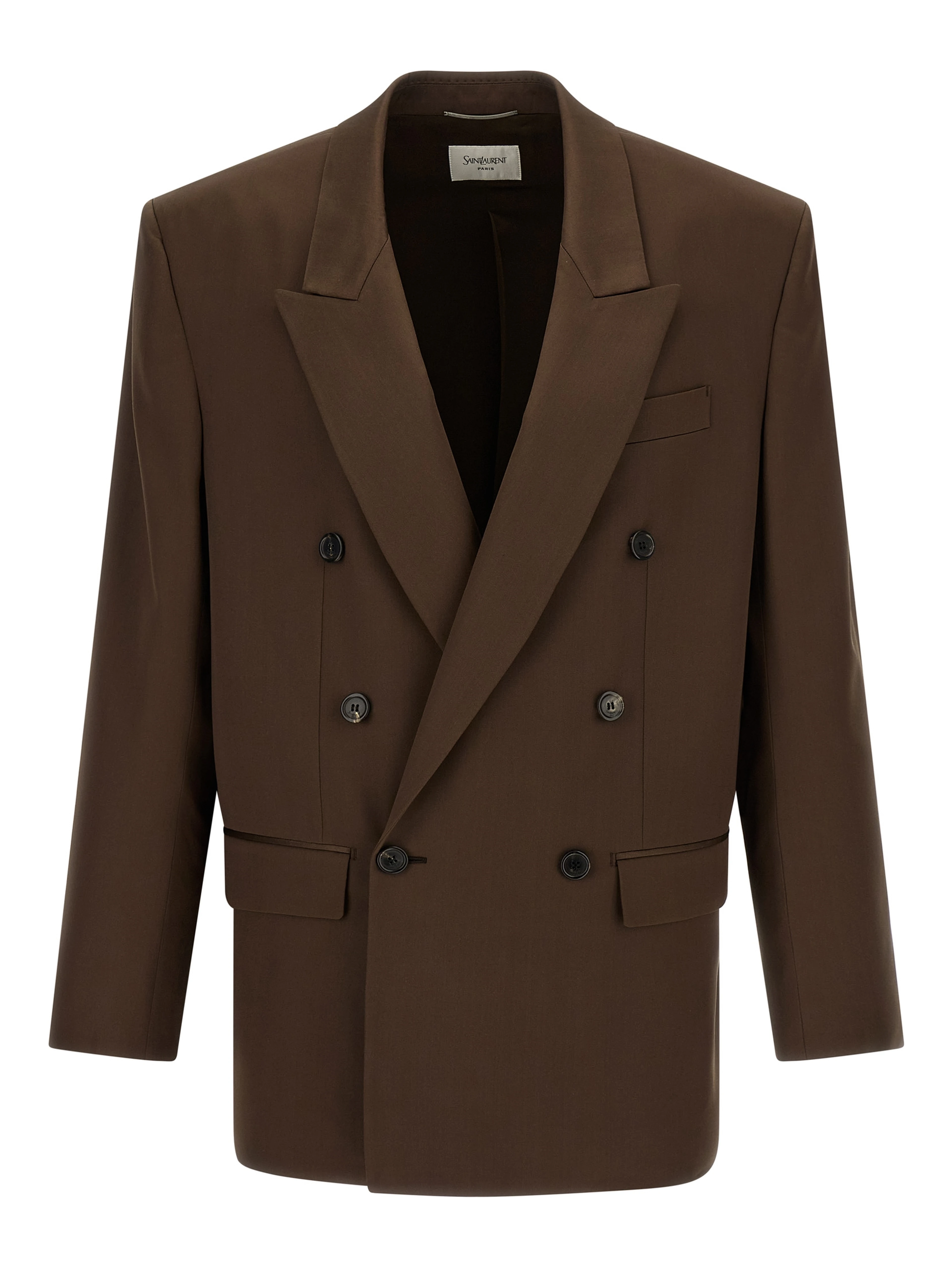 Brown Silk Blazer
