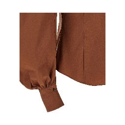 Brown Cotton Blouse