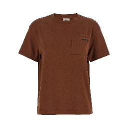 Brown Cotton T-Shirt