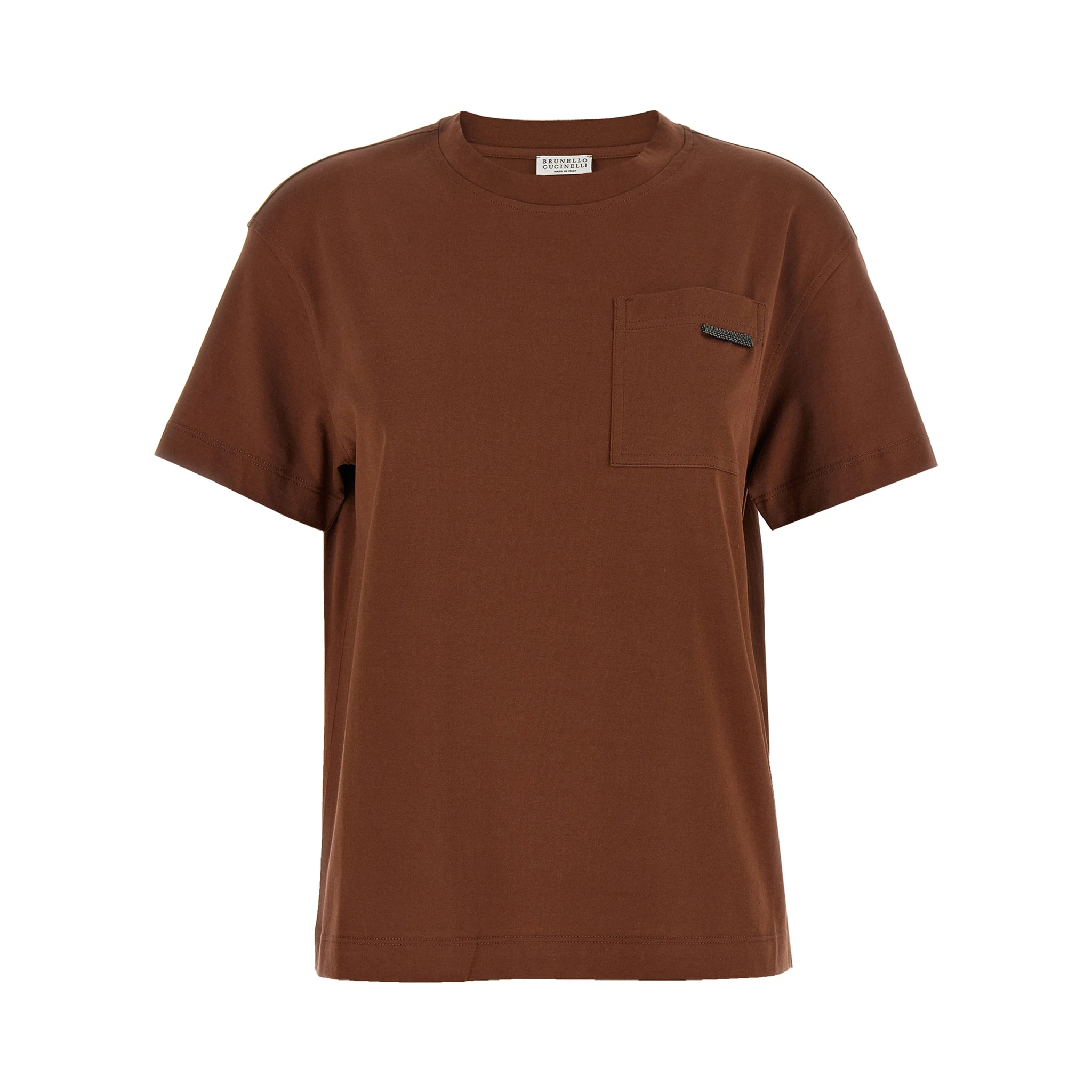 Brown Cotton T-Shirt