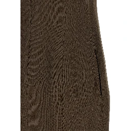 Brown Viscose Short Dress