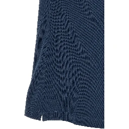 Blue Cotton Polo Shirt