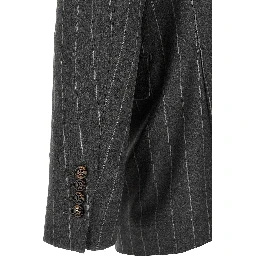Gray Virgin Wool Blazer