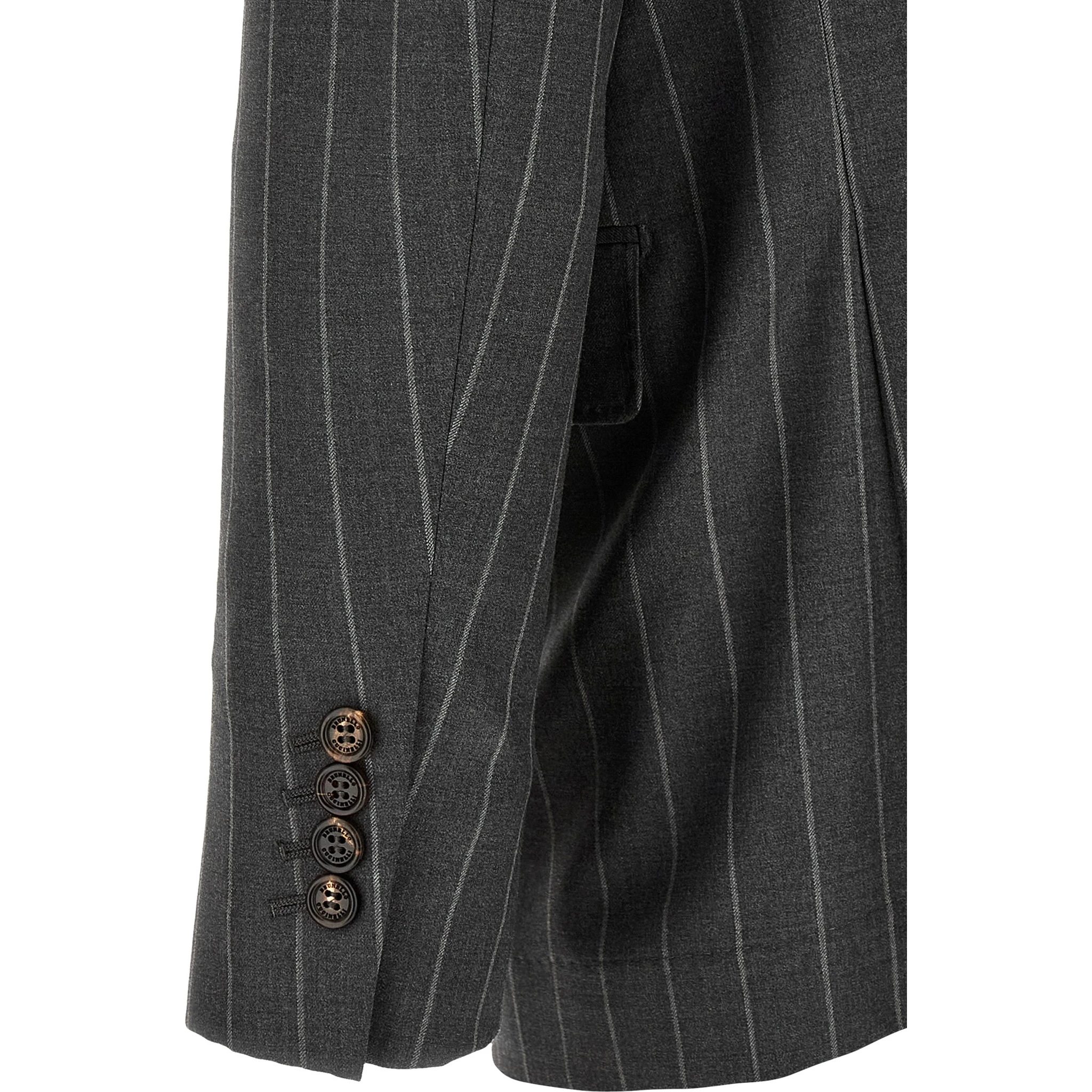 Gray Virgin Wool Blazer