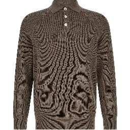 Brown Cotton Polo Shirt
