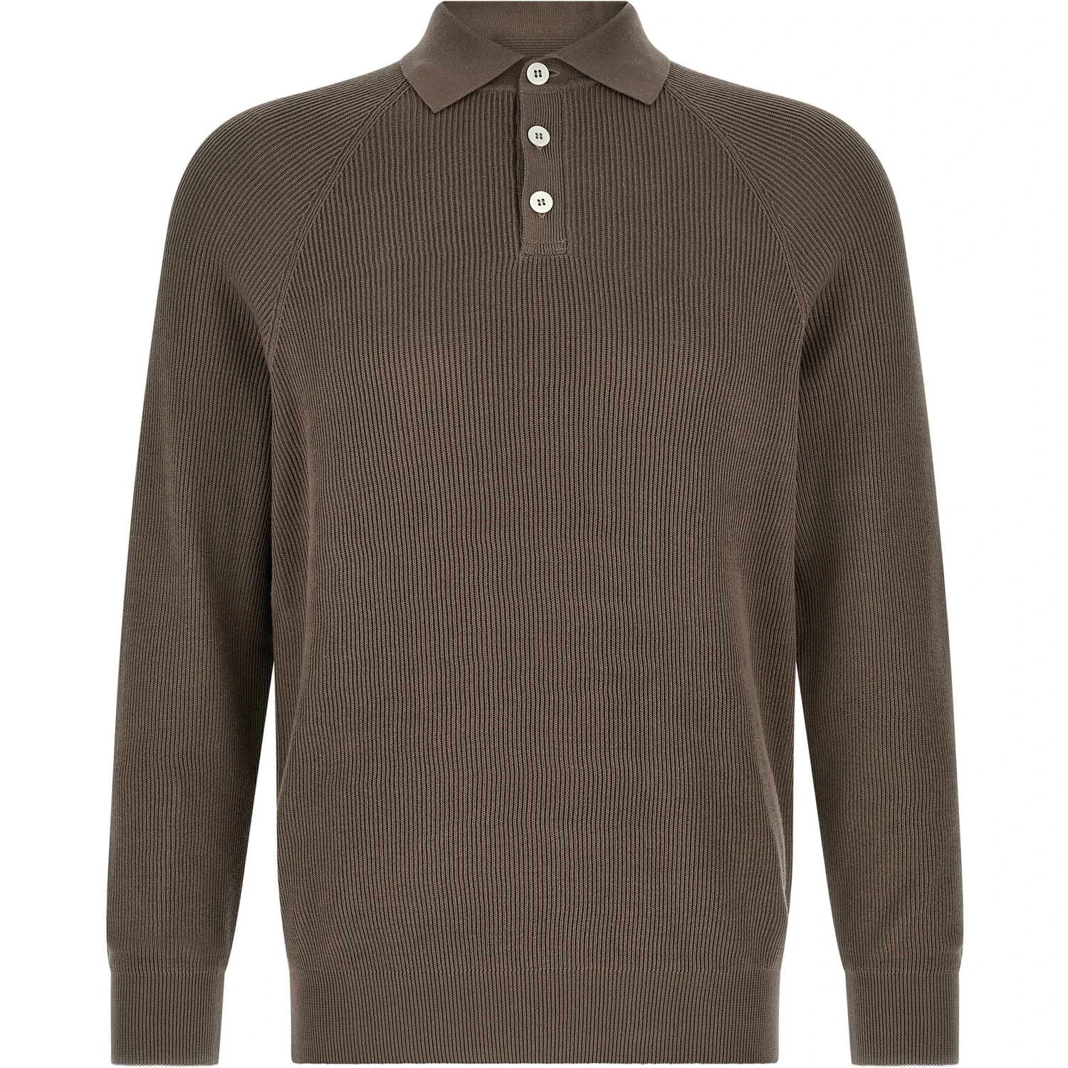 Brown Cotton Polo Shirt