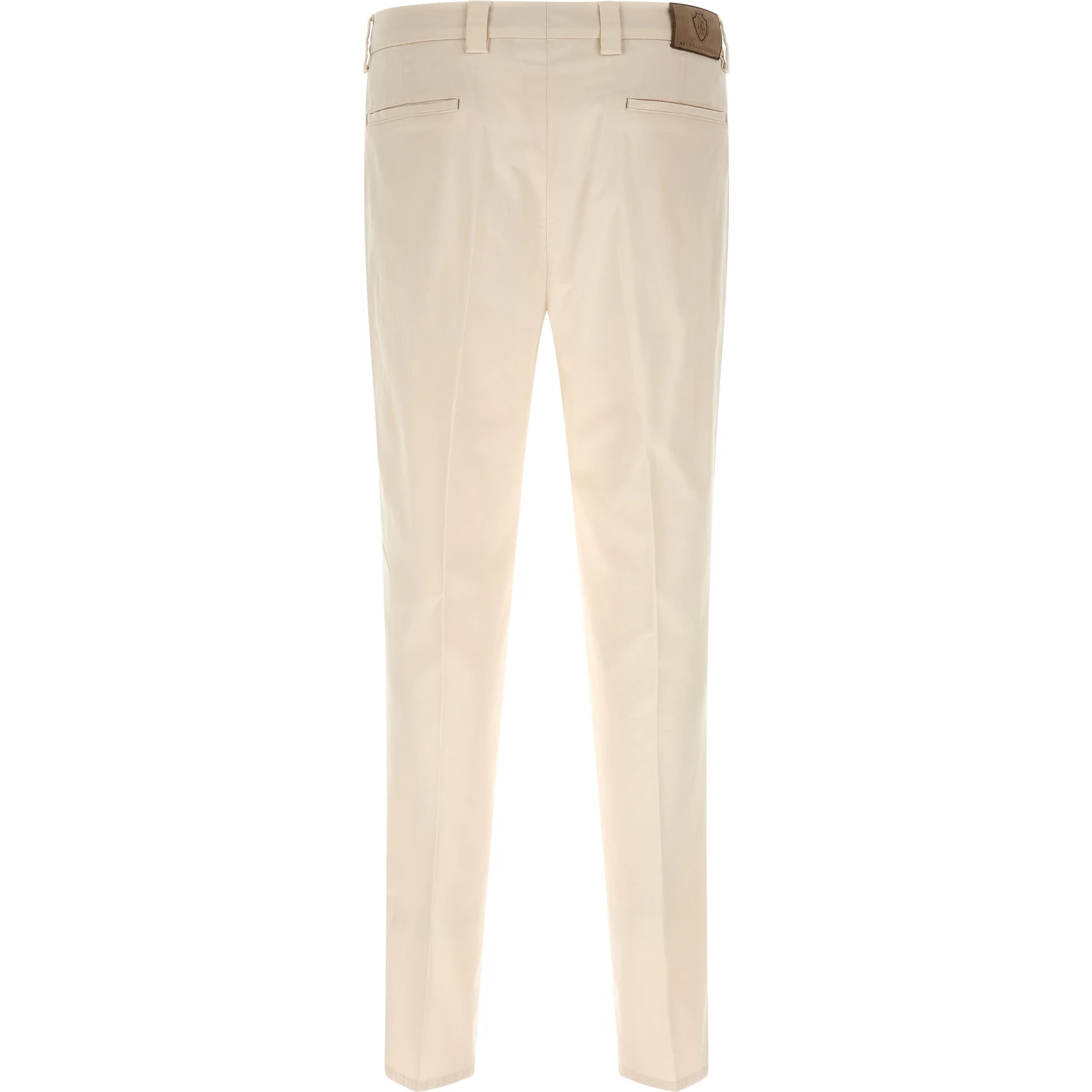 White Cotton Casual Pants