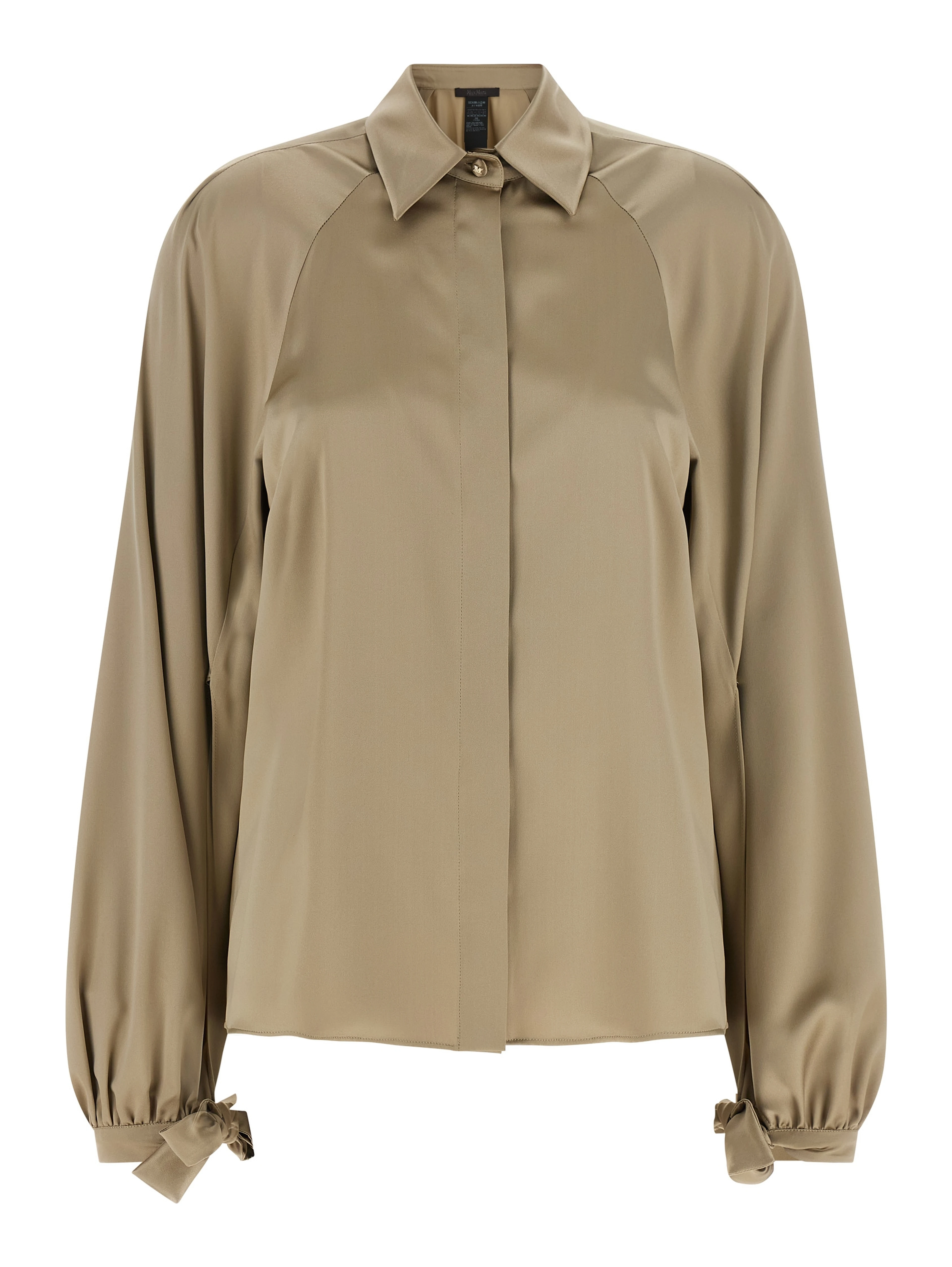 Beige Silk Blouse