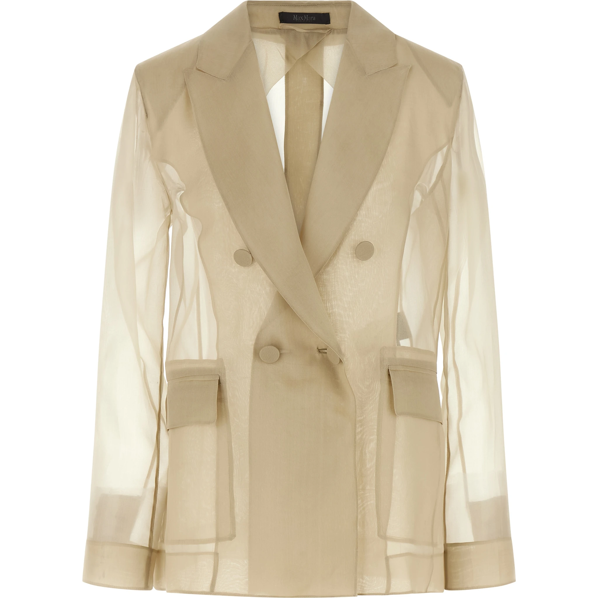 Beige Silk Blazer