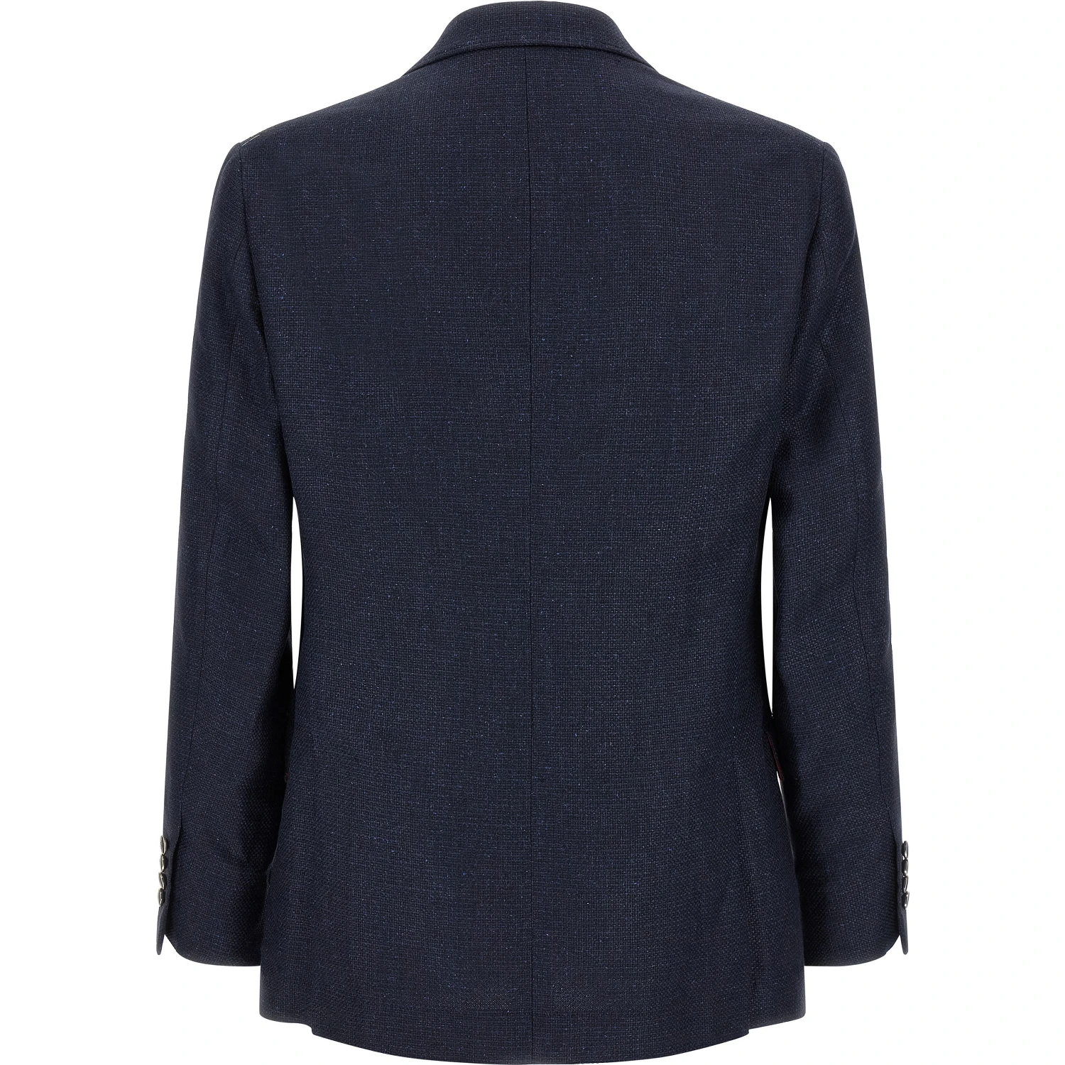Blue Silk Two-Piece Suit