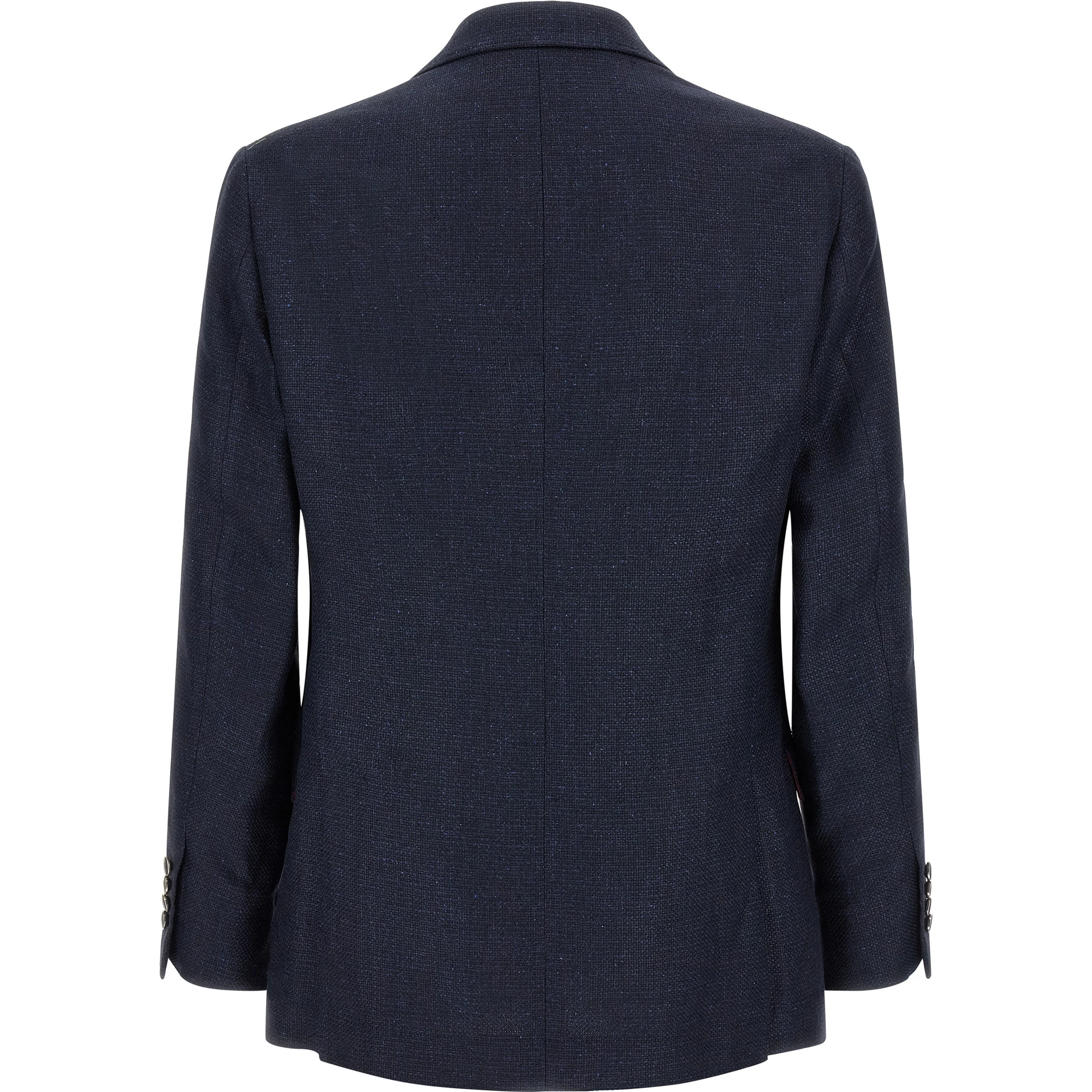Blue Silk Two-Piece Suit