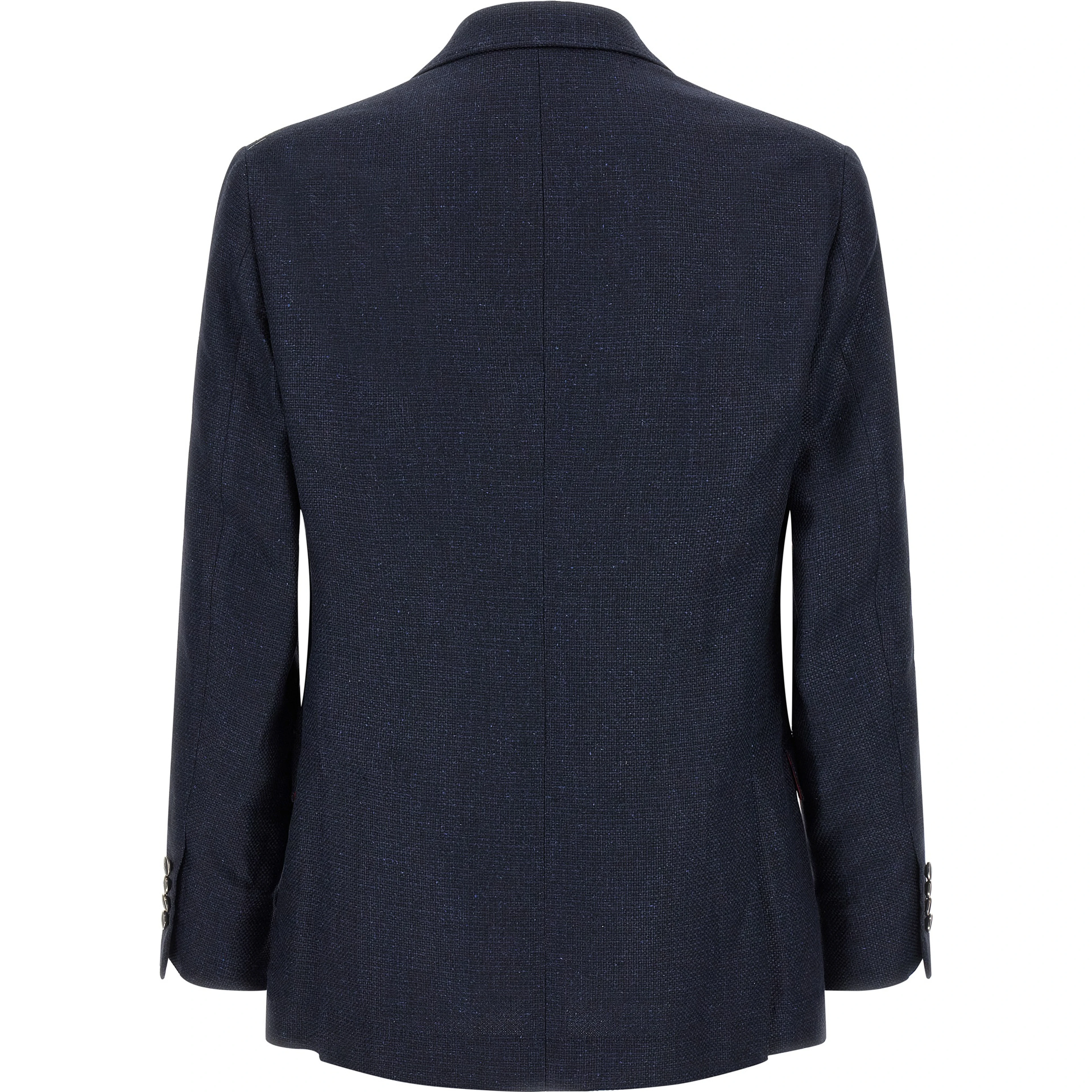 Blue Silk Two-Piece Suit