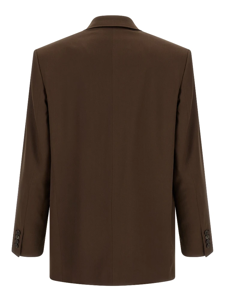 Brown Silk Blazer alternative