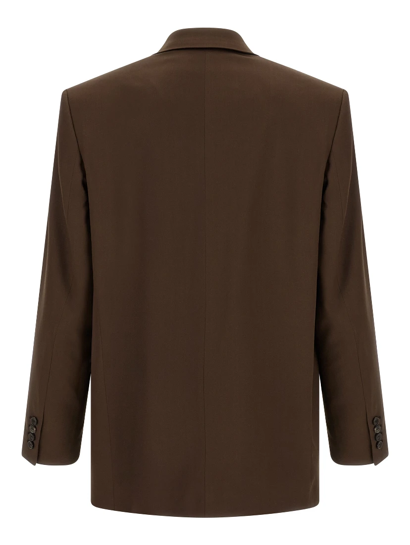 Brown Silk Blazer