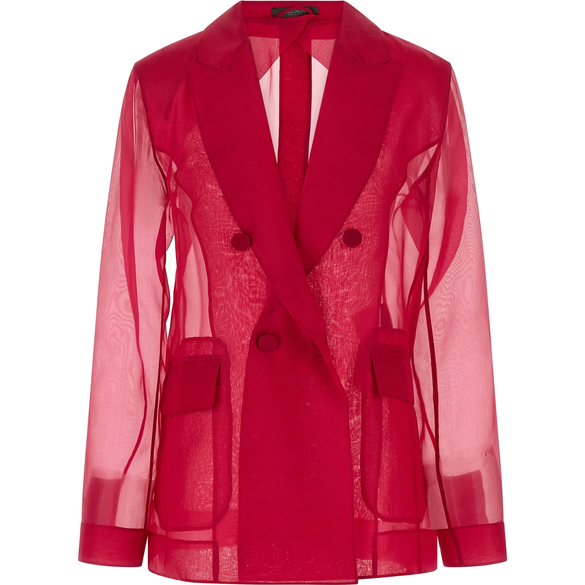 Fuchsia Silk Blazer