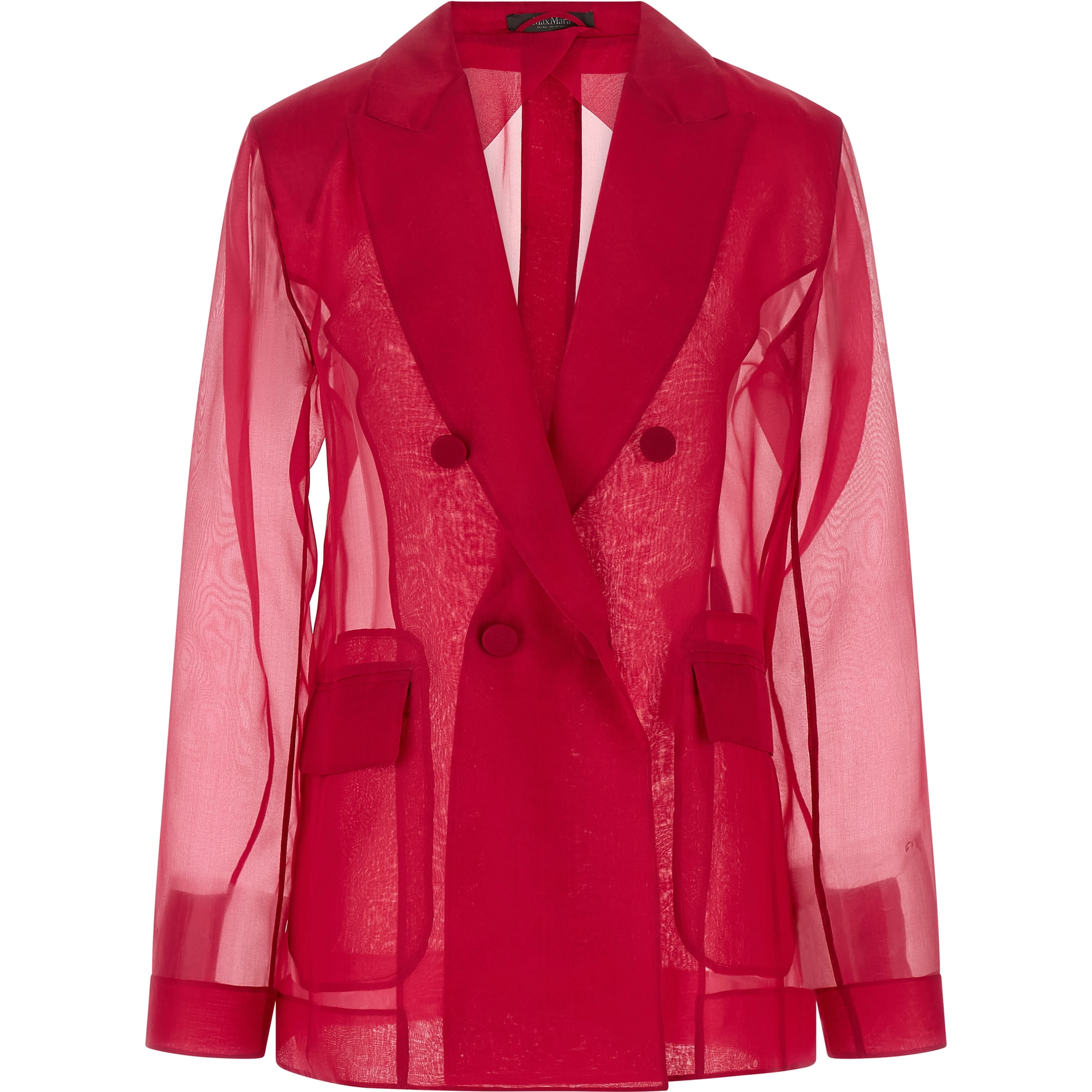 Fuchsia Silk Blazer