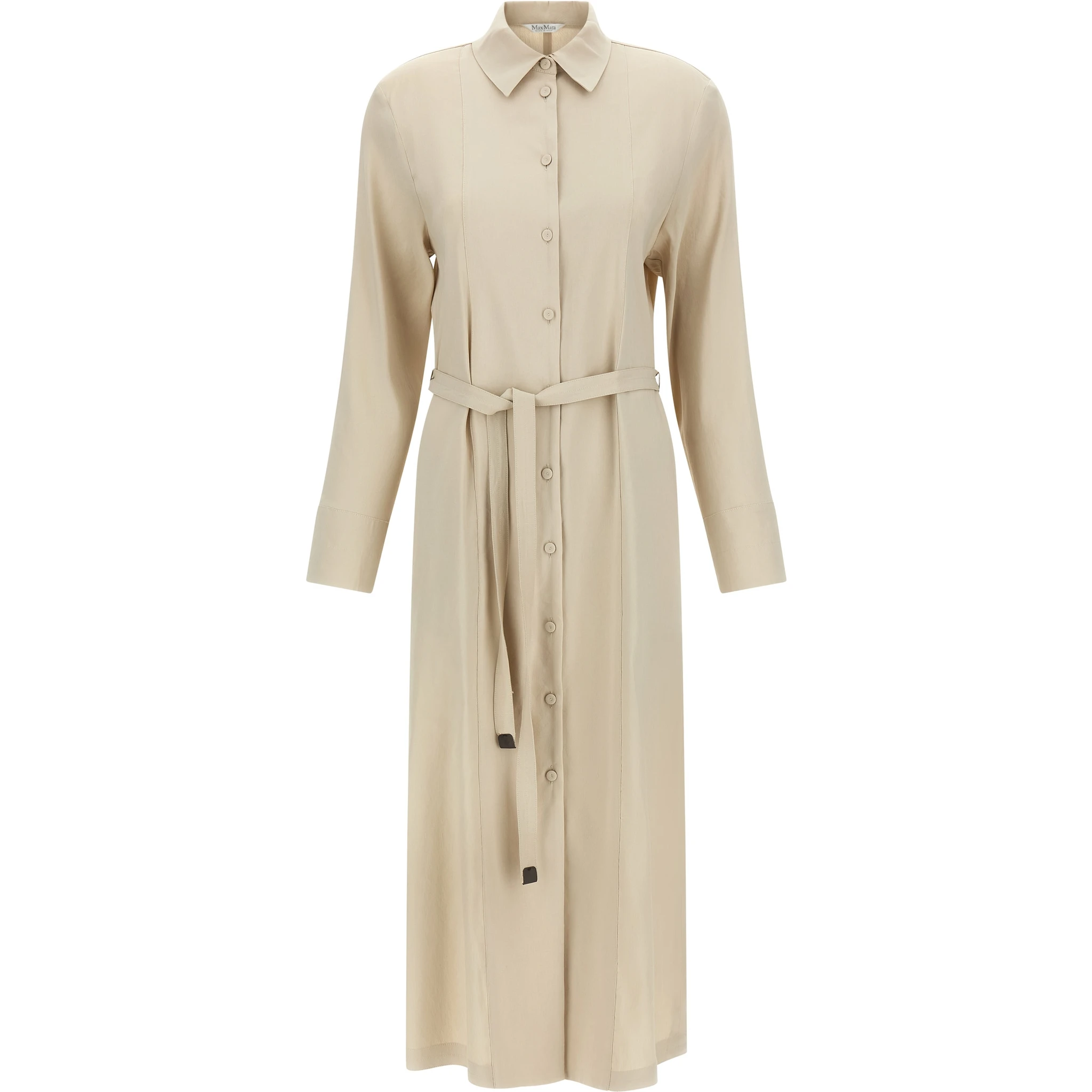 Beige Linen Long Dress