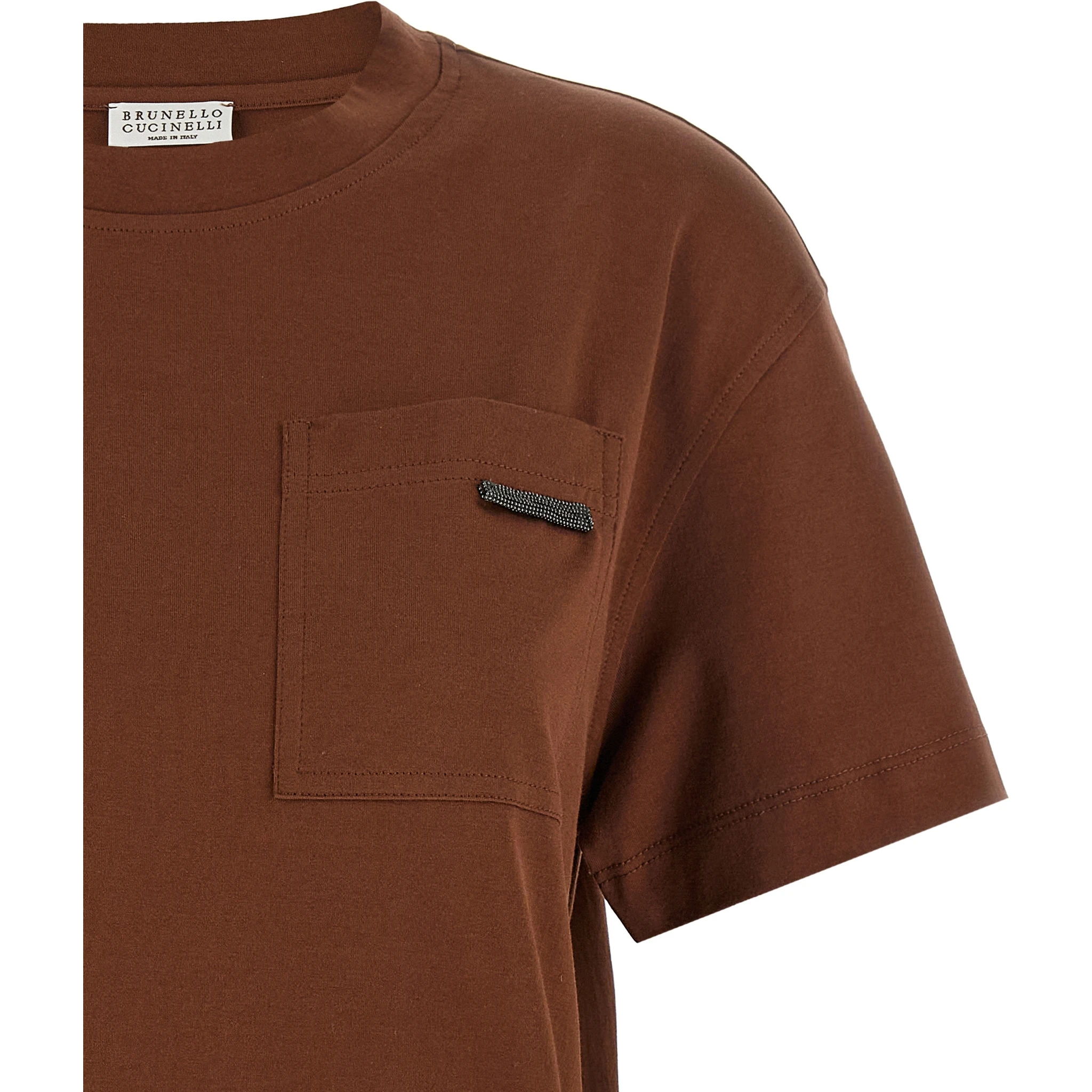 Brown Cotton T-Shirt