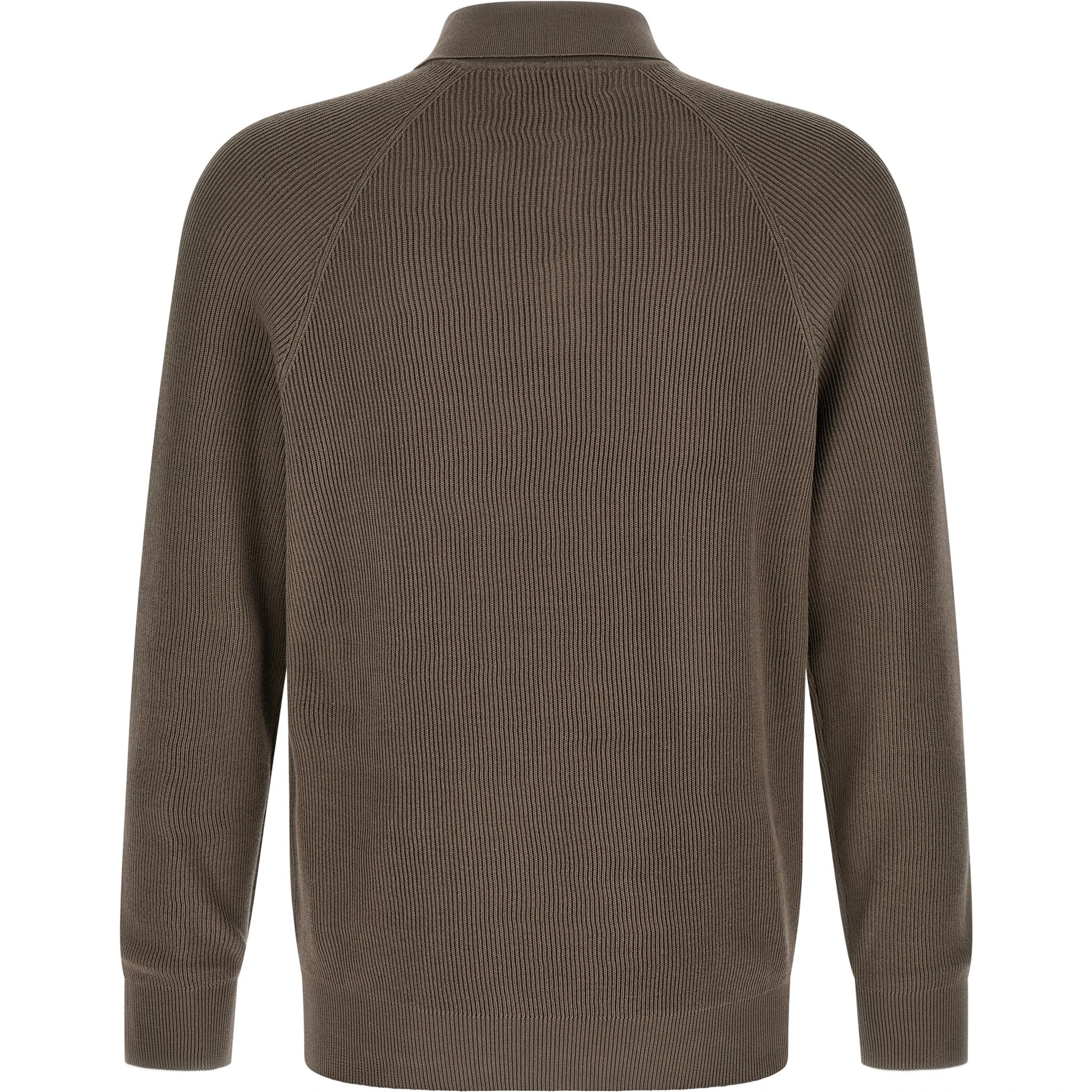Brown Cotton Polo Shirt