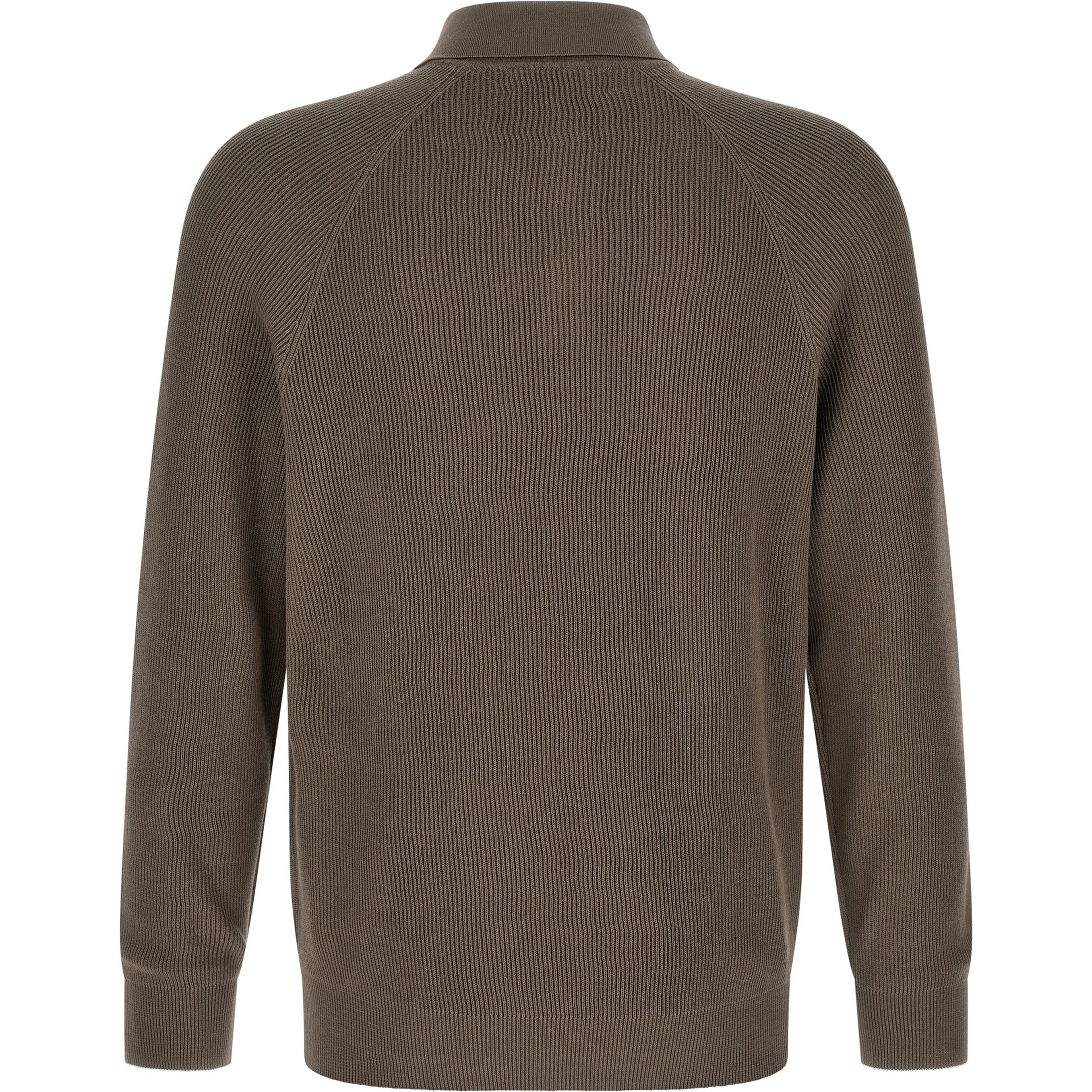 Brown Cotton Polo Shirt