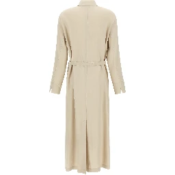 Beige Linen Long Dress