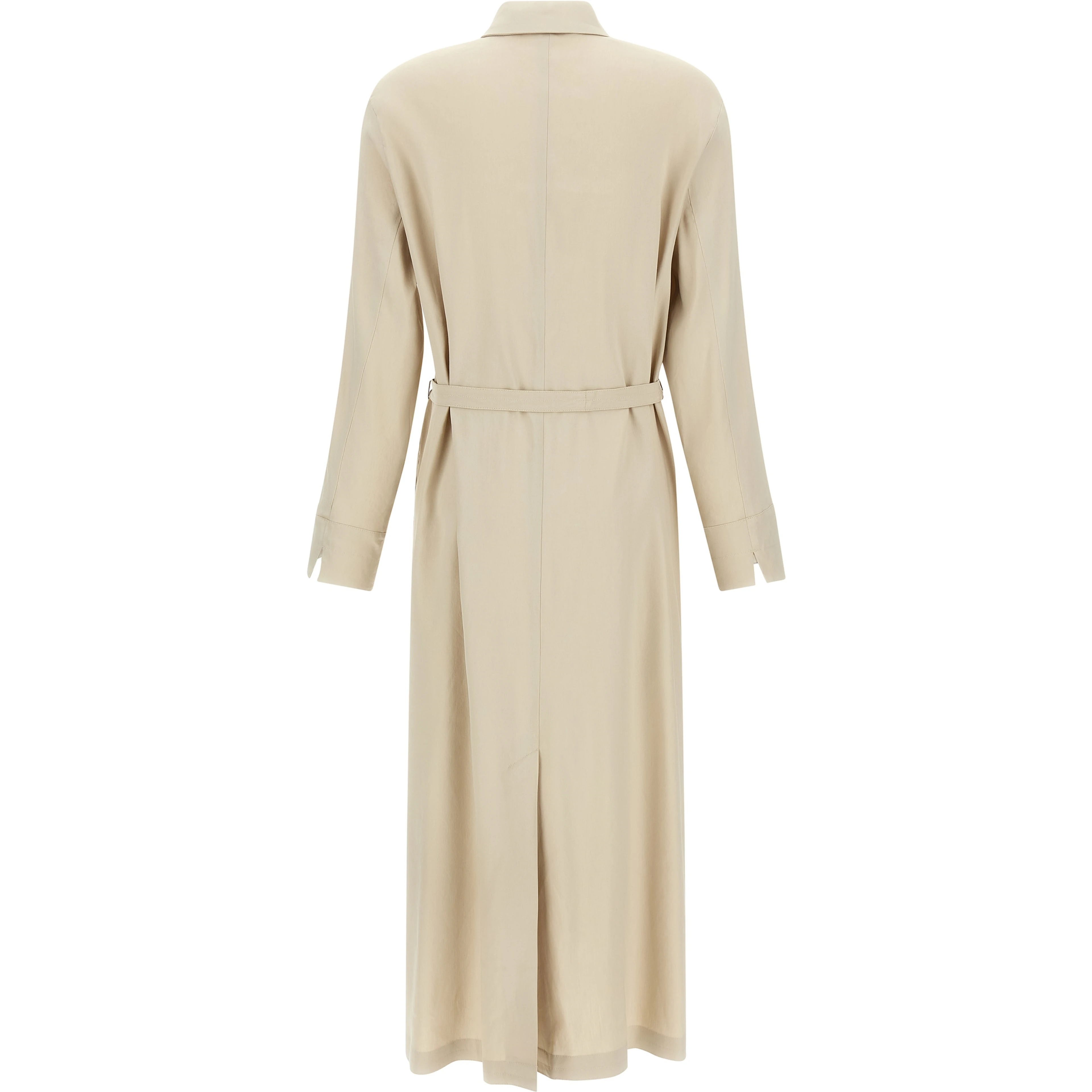 Beige Linen Long Dress