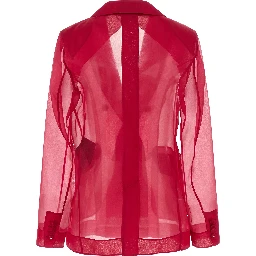 Fuchsia Silk Blazer