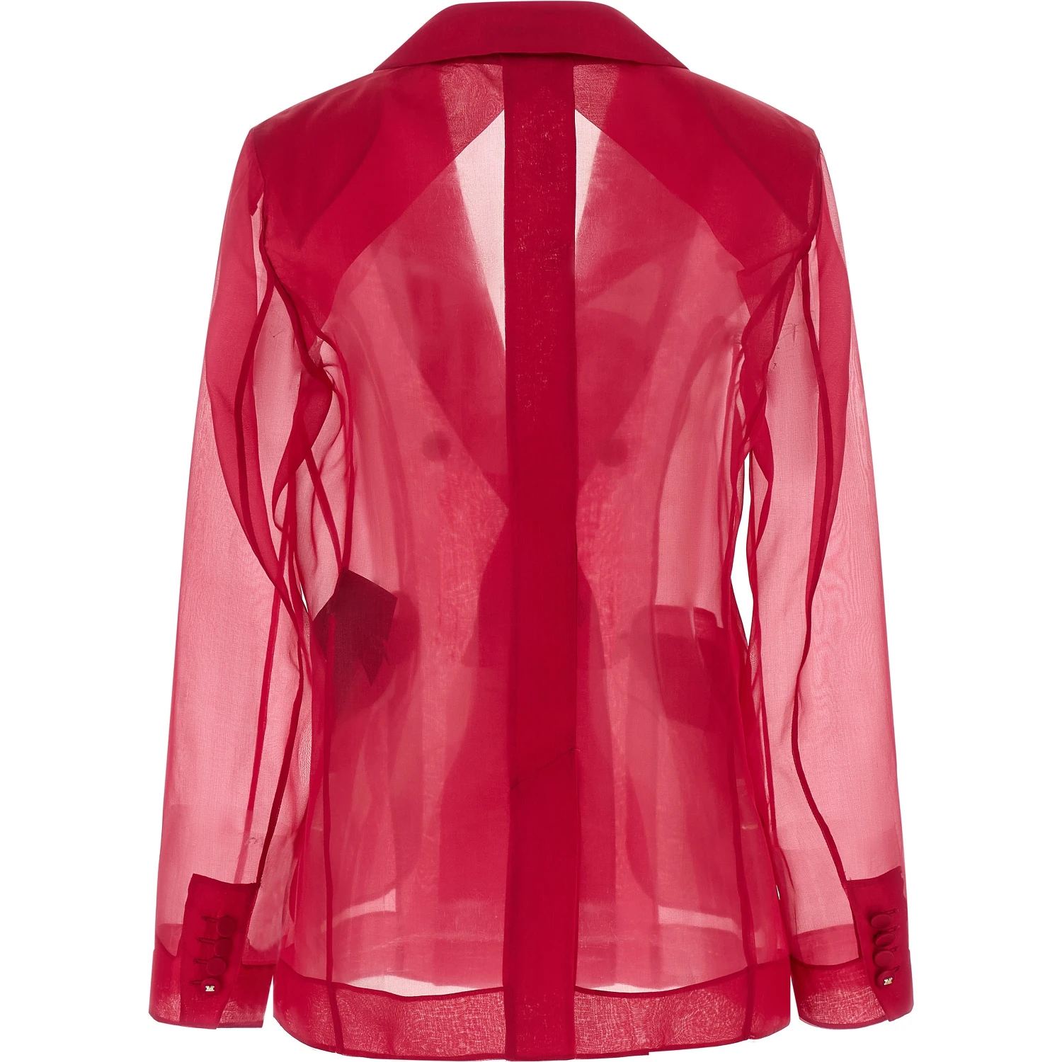 Fuchsia Silk Blazer